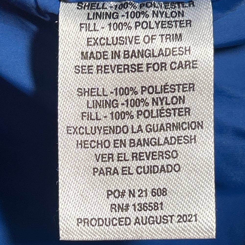 Nat Nast Mens Puffer Vest Blue Quilted Zip Front Sleeveless Jacket Outdoor Sz XL - Picture 7 of 8